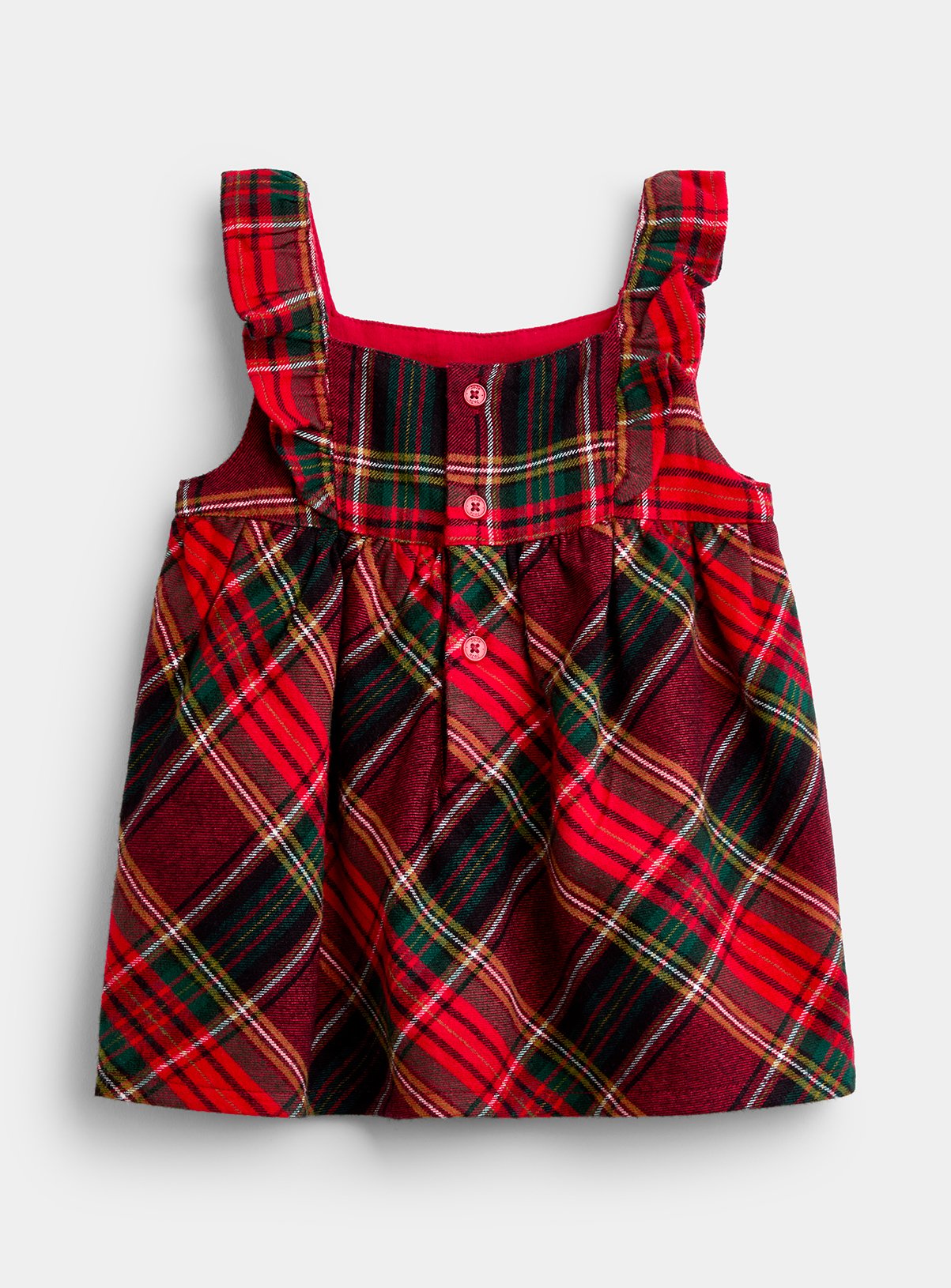 JOJO MAMAN BÉBÉ Tartan Baby Dress and Body Set Bright Red 18-24 months - Image 4 thumbnail
